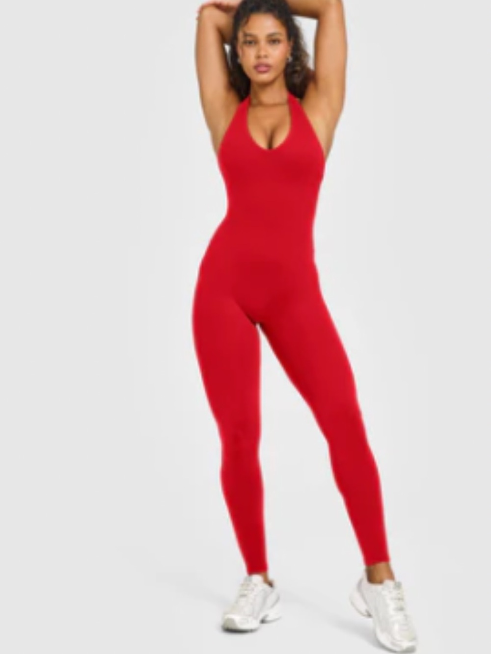 Oner Active Red Jumpsuit - toasted red color